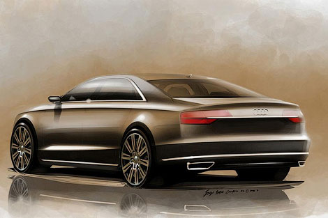 Audi раскрыла дизайн обновленного седана A8