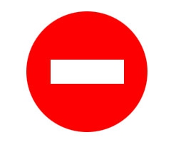 Знак 3.1 _Въезд запрещен_